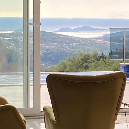 La Celine- Luxury Sea View With Private Infinity Pool In Islamlar-kalkan *